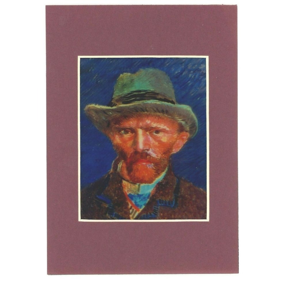 Vincent Van Gogh Self Portrait 1889 3-d Photo Reprint Stereographic Arts 5x7